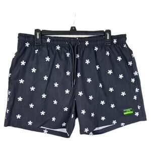 Strangers Only Mens Brief Lined Swim Board Shorts 225 units Sz Medium AOP